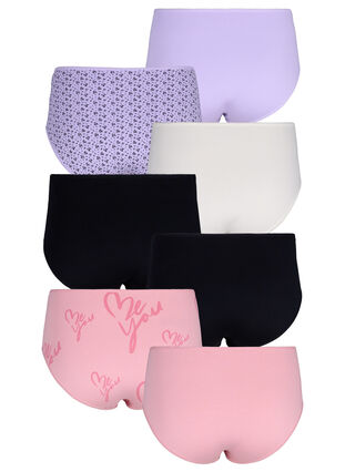 7-pack Slips mit normaler Taille, Purple Rose Mix, Packshot image number 1