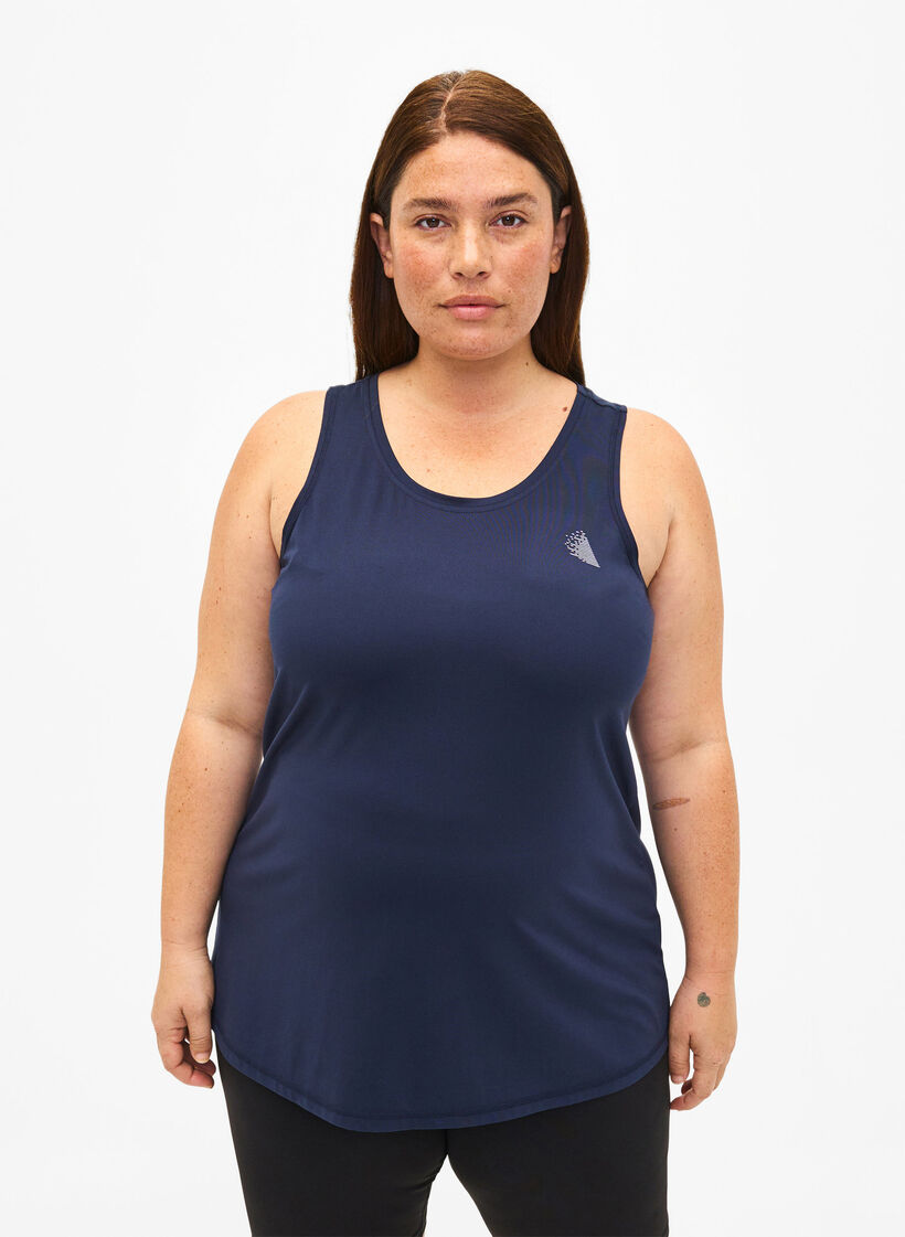 Trainingsoberteil mit Rundhalsausschnitt, Night Sky, Model image number 0