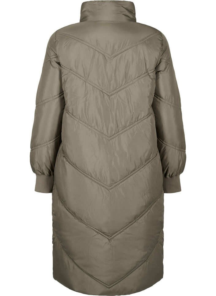 Lange Pufferwinterjacke, Bungee Cord , Packshot image number 1