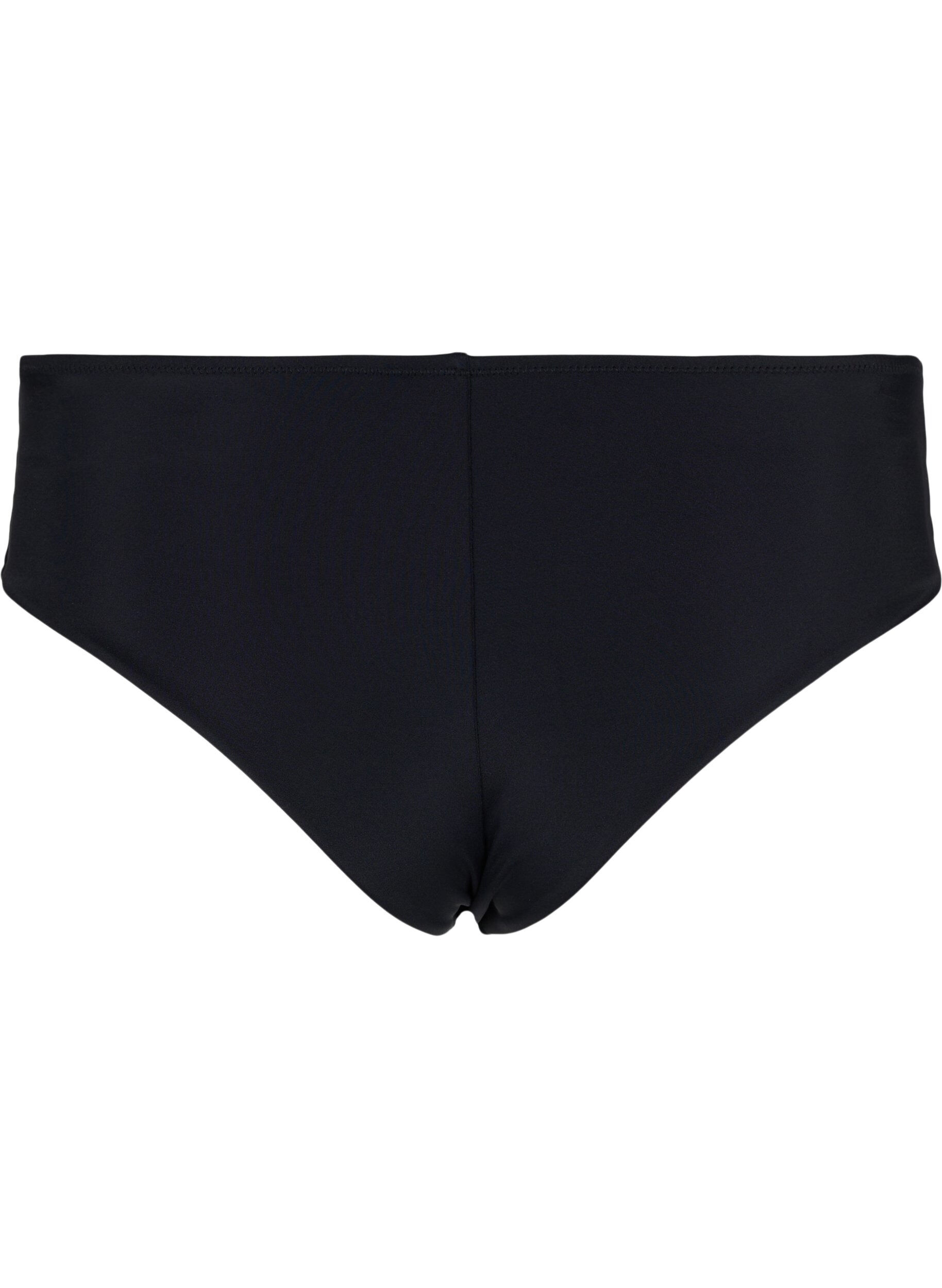 Zizzi Bikinislip mit regul&auml;rer Taillenh&ouml;he, Black, Packshot image number 1