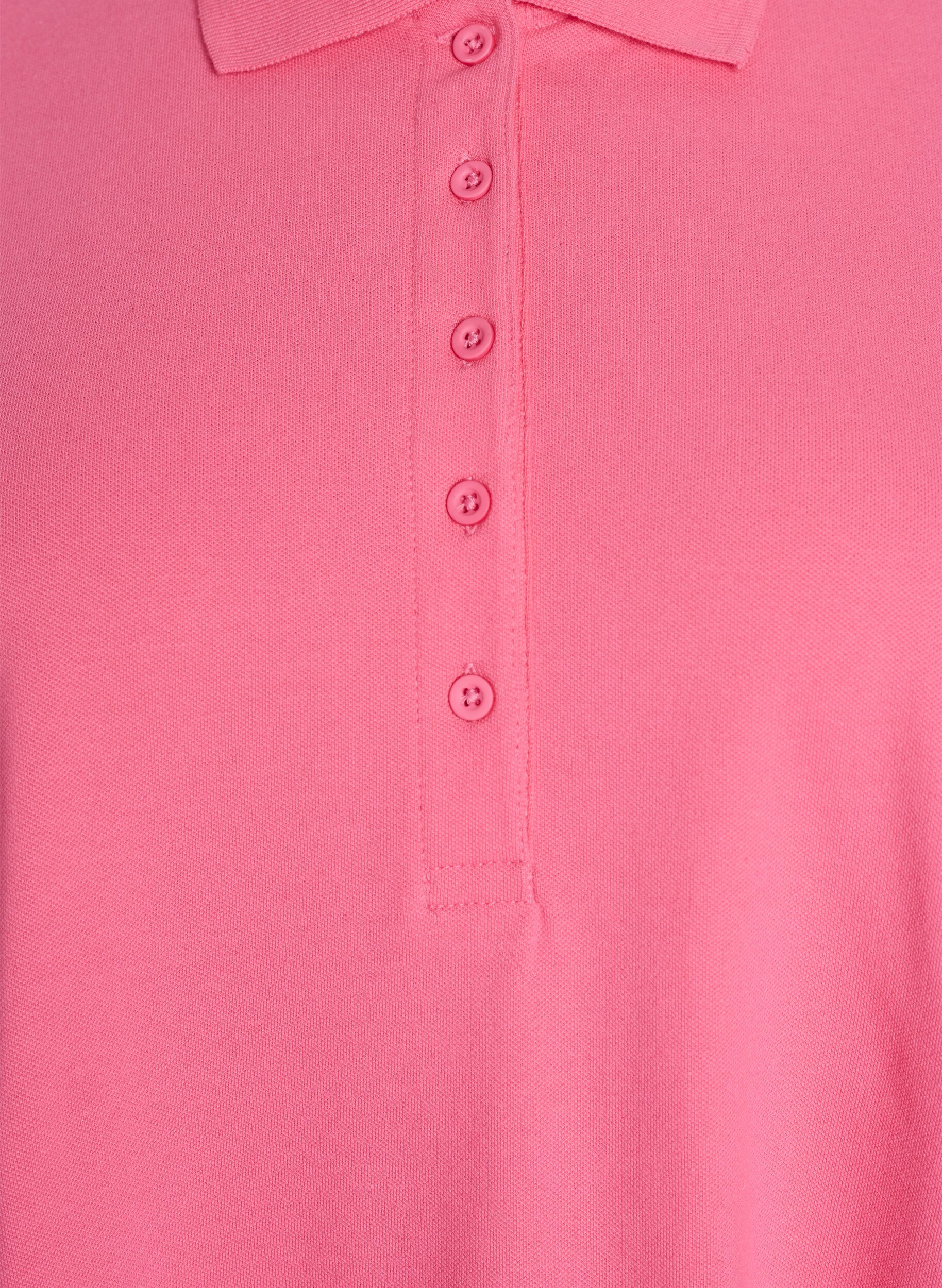 Zizzi Kurzes Polokleid im A-Linien-Schnitt, Pink, Packshot image number 2