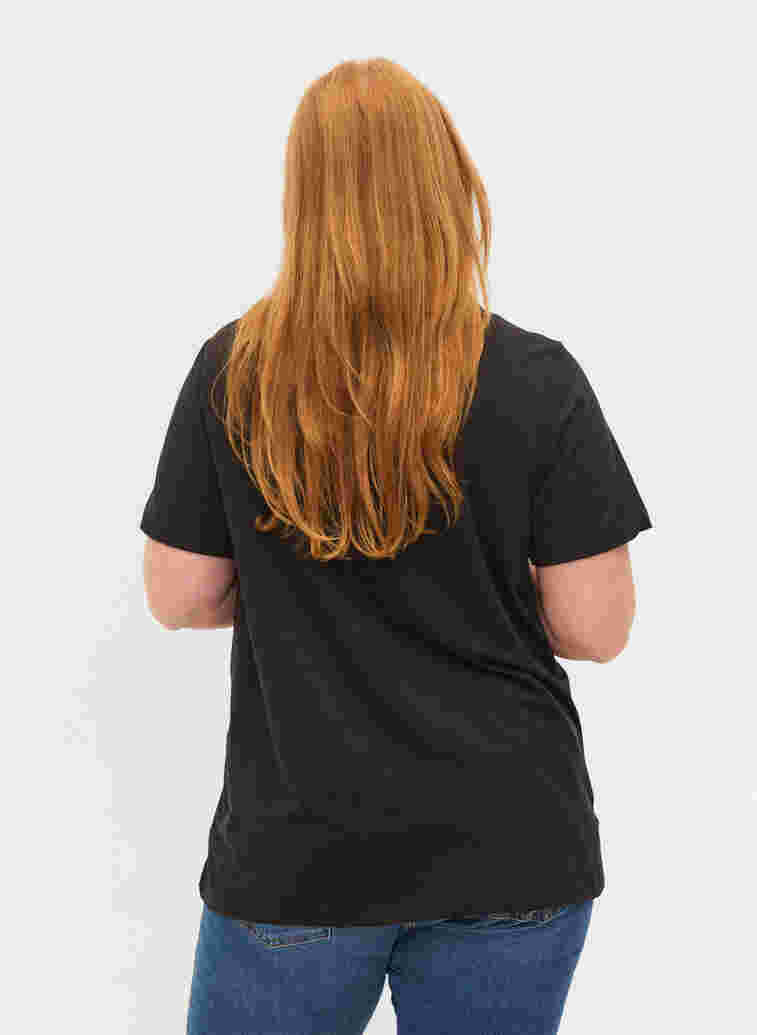 T-Shirt, Black, Model image number 1