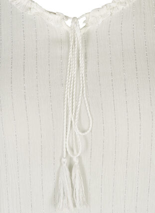 Bluse, White w Lurex as sample, Packshot image number 2
