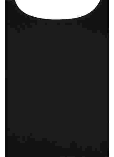 2er-Pack Basic Tanktop in Ripp Optik, Black/Bright White, Packshot image number 2