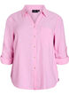 Bluse aus Leinen und Viskose mit 3/4-Ärmeln, Pink, Packshot image number 0