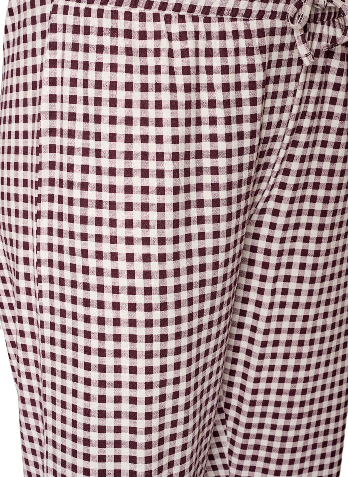 Baumwoll-Pyjamahose mit hohem Bund, Rot, Packshot image number 2