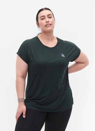 Kurzärmeliges Trainings-T-Shirt, Scarab, Model image number 0