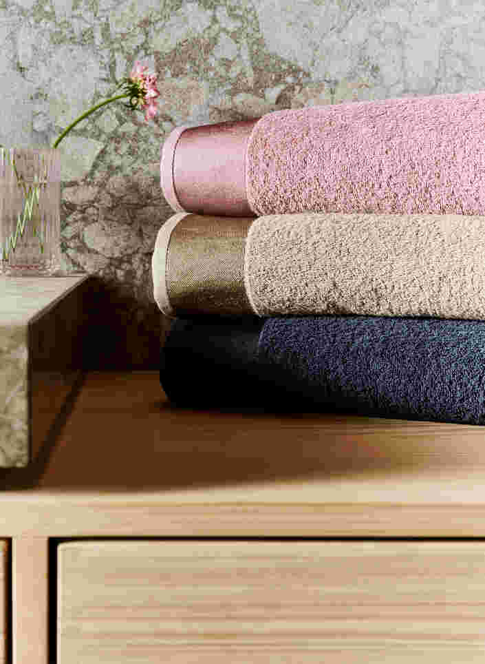 Handtuch aus Baumwoll-Frottee, Aluminum, Packshot image number 4