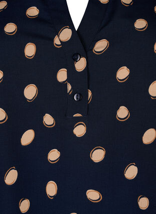 FLASH – Langärmlige Bluse mit Druck, Blue Double Dot, Packshot image number 2