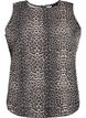Jeans-Top mit Leopardenmuster ohne Ärmel, Braun, Packshot image number 0