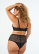 Spitzen-BH mit gepolsterten Cups, Schwarz, Model image number 2