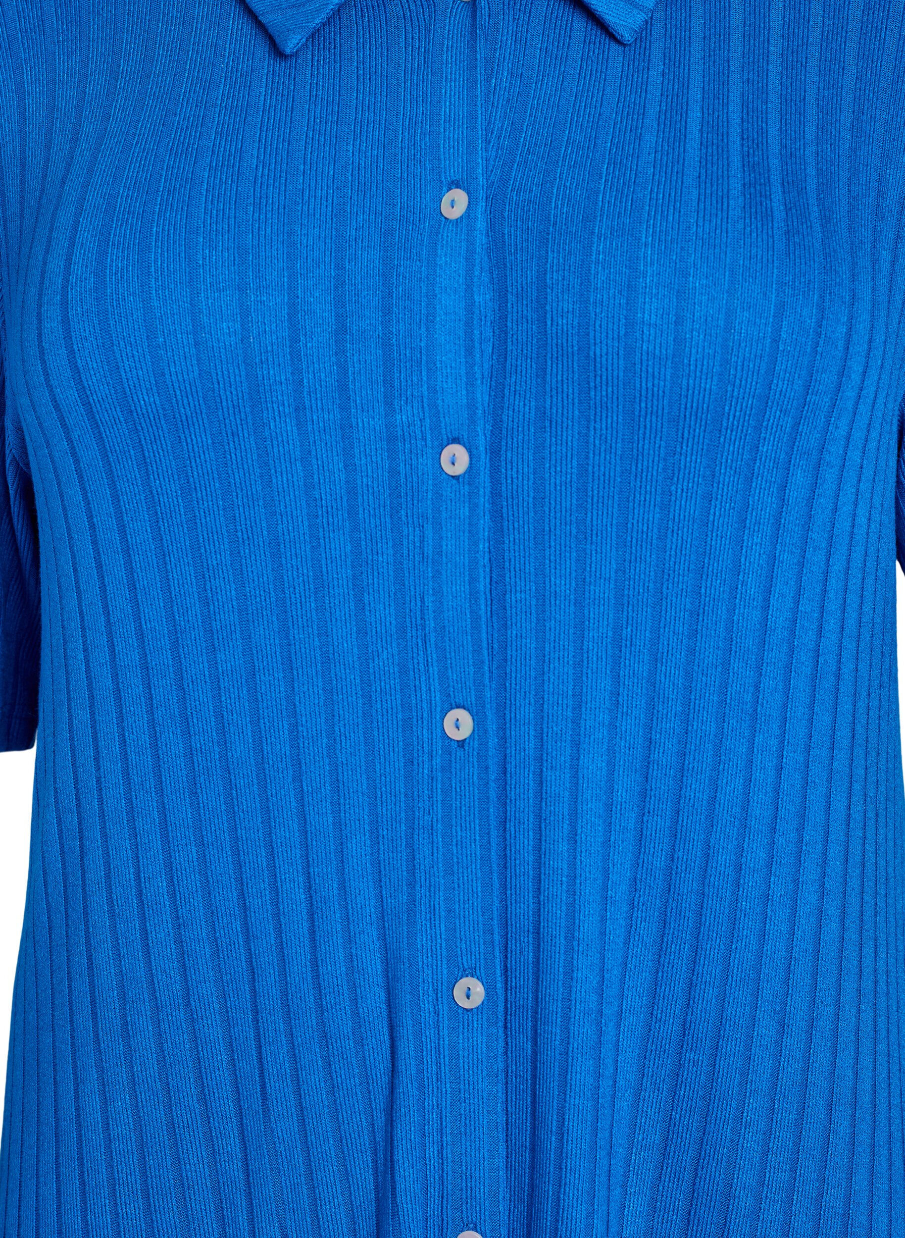 Zizzi Jerseykleid mit kurzen &Auml;rmeln in Kniel&auml;nge, Blau, Packshot image number 2