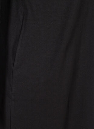 Baumwollkleid mit 3/4-Ärmeln und Taschen, Black, Packshot image number 3
