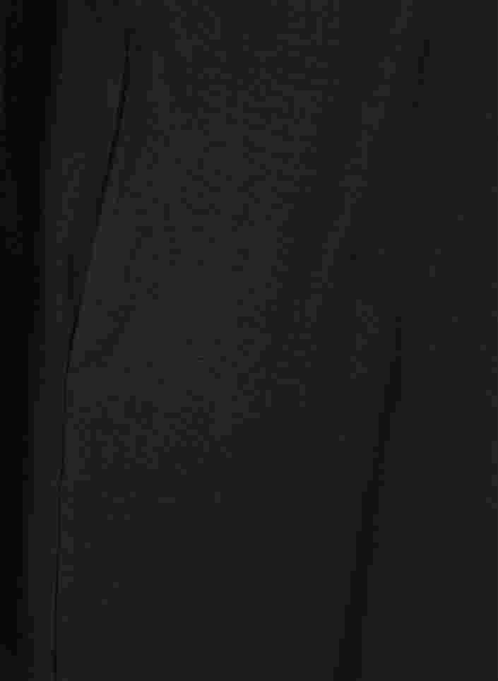 Baumwollkleid mit 3/4-Ärmeln und Taschen, Black, Packshot image number 3
