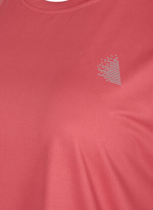 Einfarbiges Trainings-T-Shirt, Garnet Rose, Packshot image number 2