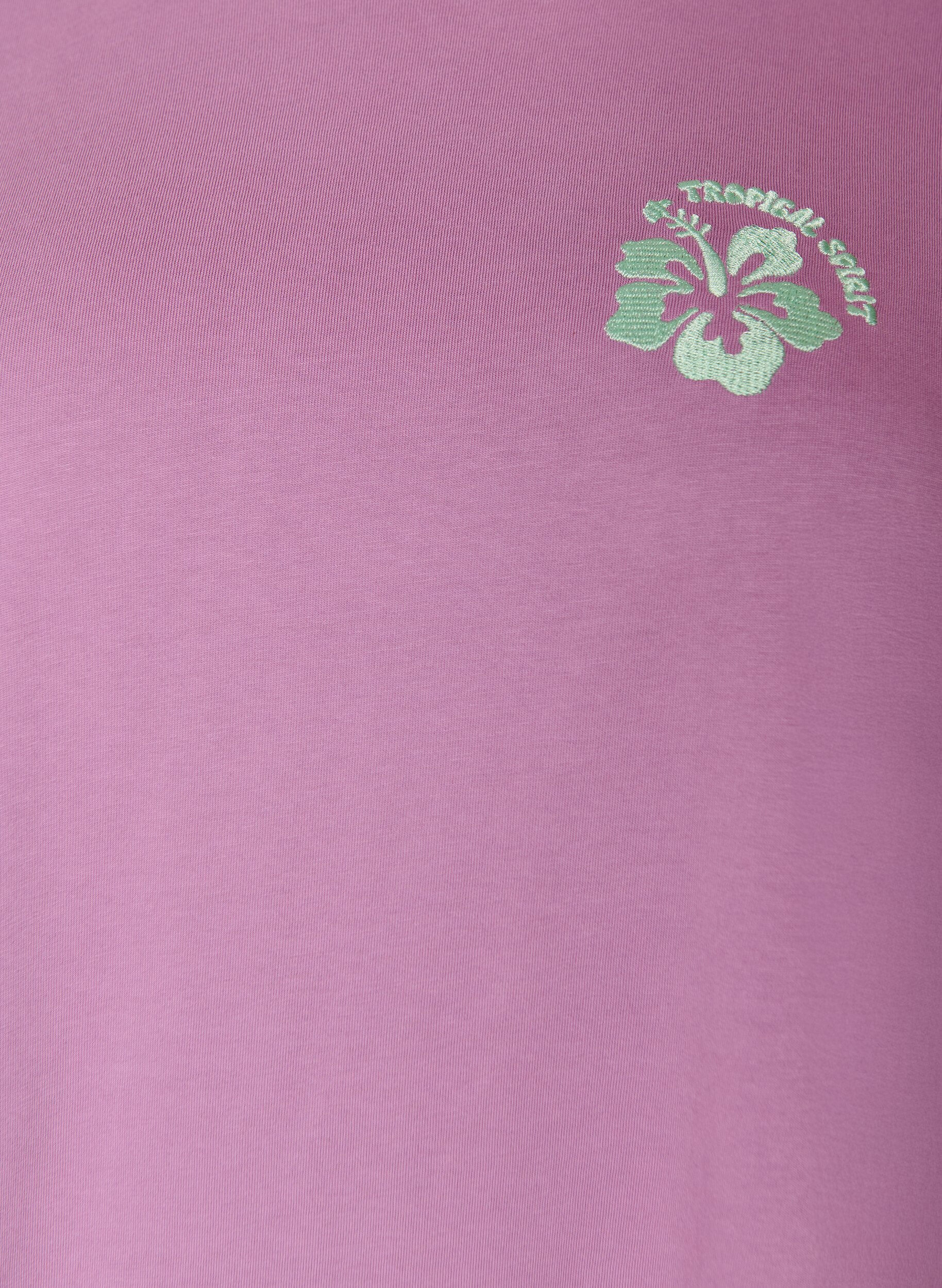 ZizziT-Shirt aus Bio-Baumwolle mit R&uuml;ckenprint, Rot, Packshot image number 2