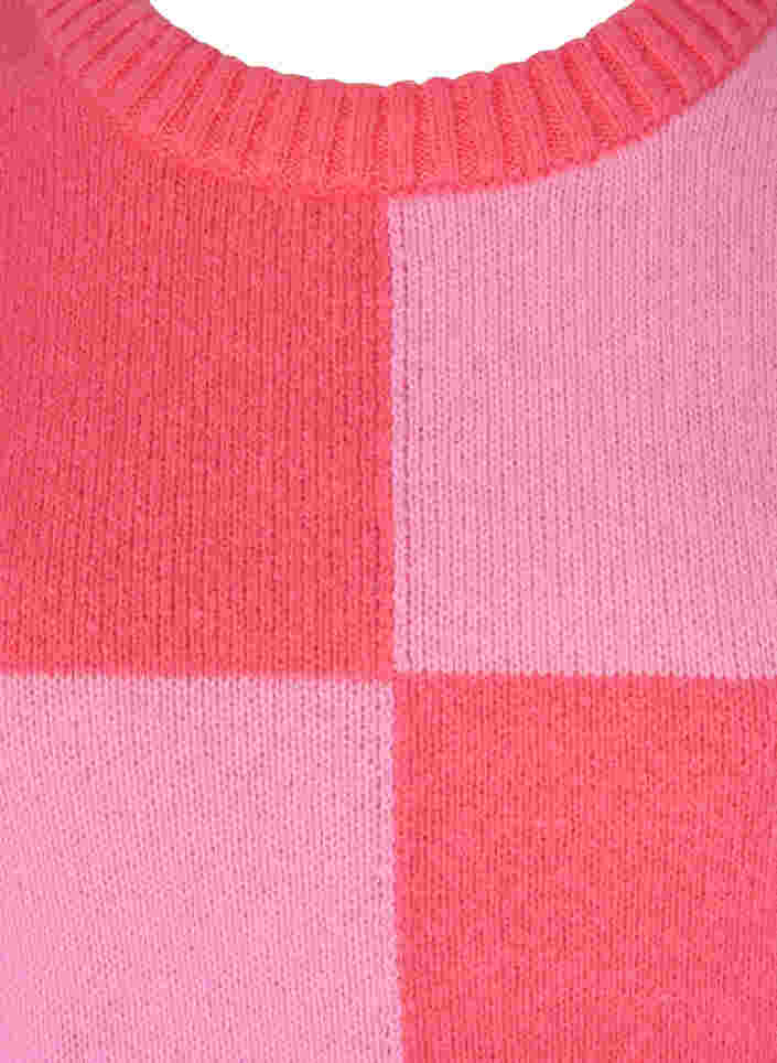 Karierter Pullover, Begonia Pink Comb, Packshot image number 2