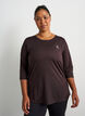 Trainingsshirt mit 3/4-&Auml;rmeln, Brown, Model image number 0