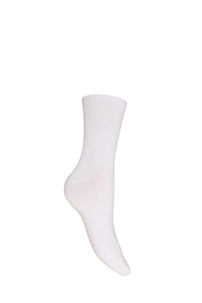 Socken aus Baumwolle mit Muster, Wei&szlig;, Packshot image number 1
