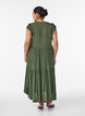 Midikleid aus Viskose mit R&uuml;schen&auml;rmeln, Gr&uuml;n, Model image number 2