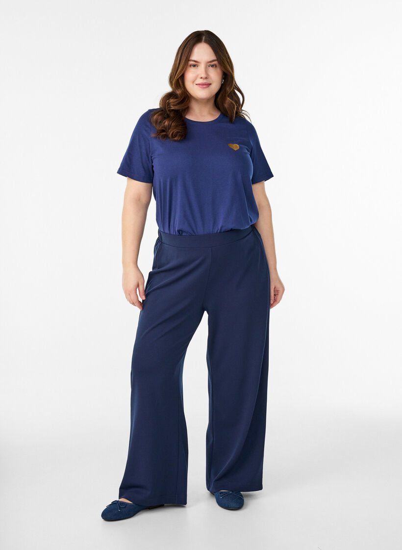 FLASH - T-Shirt mit Print., Blau, Model image number 1