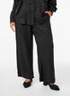 Weite Hose mit Paisleymuster und hoher Taille, Schwarz, Model image number 2