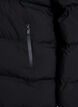 Kurze Steppjacke mit abnehmbarer Kapuze, Schwarz, Packshot image number 3