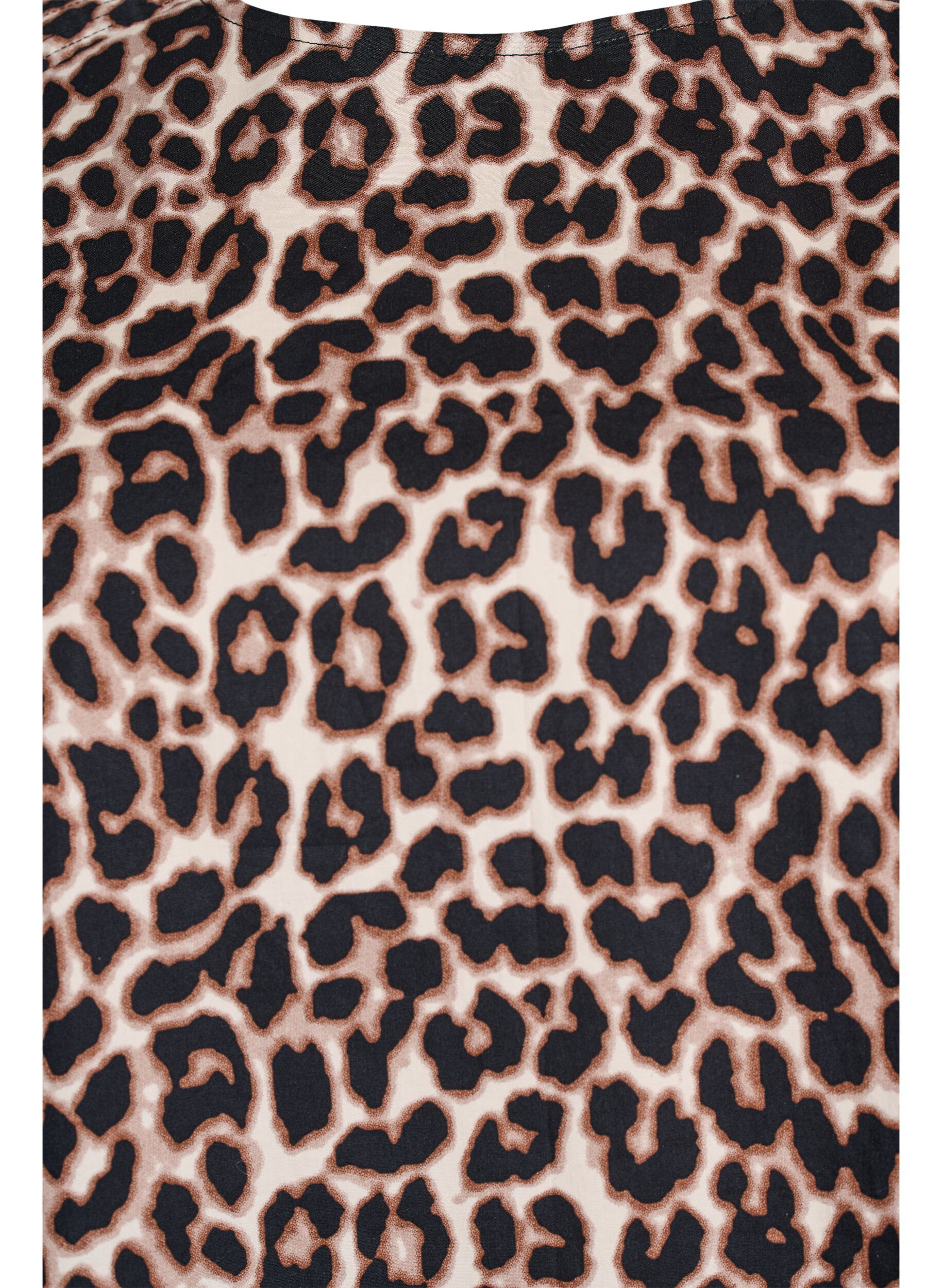 Zizzi Bluse mit Ziern&auml;hten und 3/4-&Auml;rmeln, Braun, Packshot image number 2