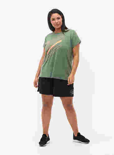 Trainingsshirt mit kurzen Ärmeln und Print, Laurel W. w. Print, Model image number 2