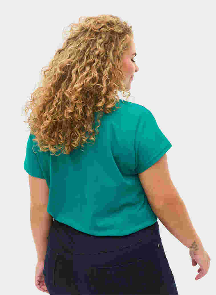 Lockeres kurzärmeliges Baumwoll-T-Shirt, Parasailing Renewed, Model image number 1