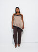 Tr&auml;gertop mit Spitze und asymmetrischem Saum, Beige, Model image number 1