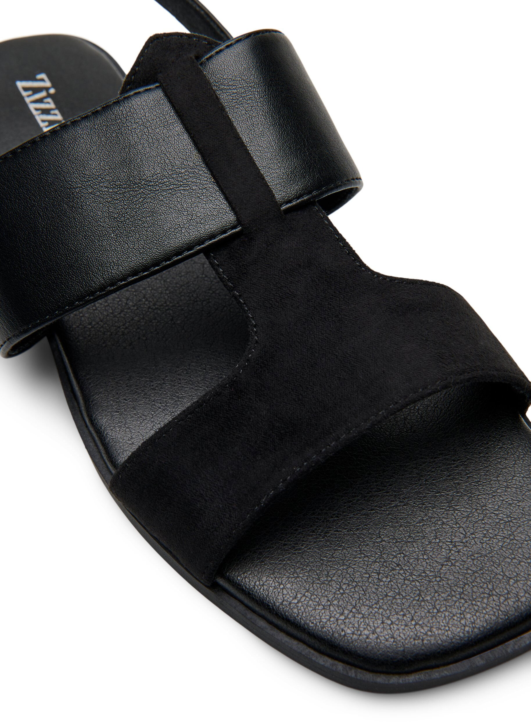 Zizzi Extra-Weite - Sandalen mit breiten Riemen, Schwarz, Packshot image number 3