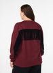 Sweatshirt mit Fransen, Dunkles Bordeaux, Model image number 2