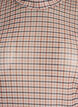 Karierte Bluse aus Mesh, Beige, Packshot image number 2
