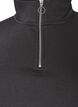 Sweatshirt mit Teddy-&Auml;rmeln und hohem Kragen, Grau, Packshot image number 2