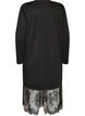 Kleid aus Jersey mit Glitzer und Spitzen, Schwarz, Packshot image number 1