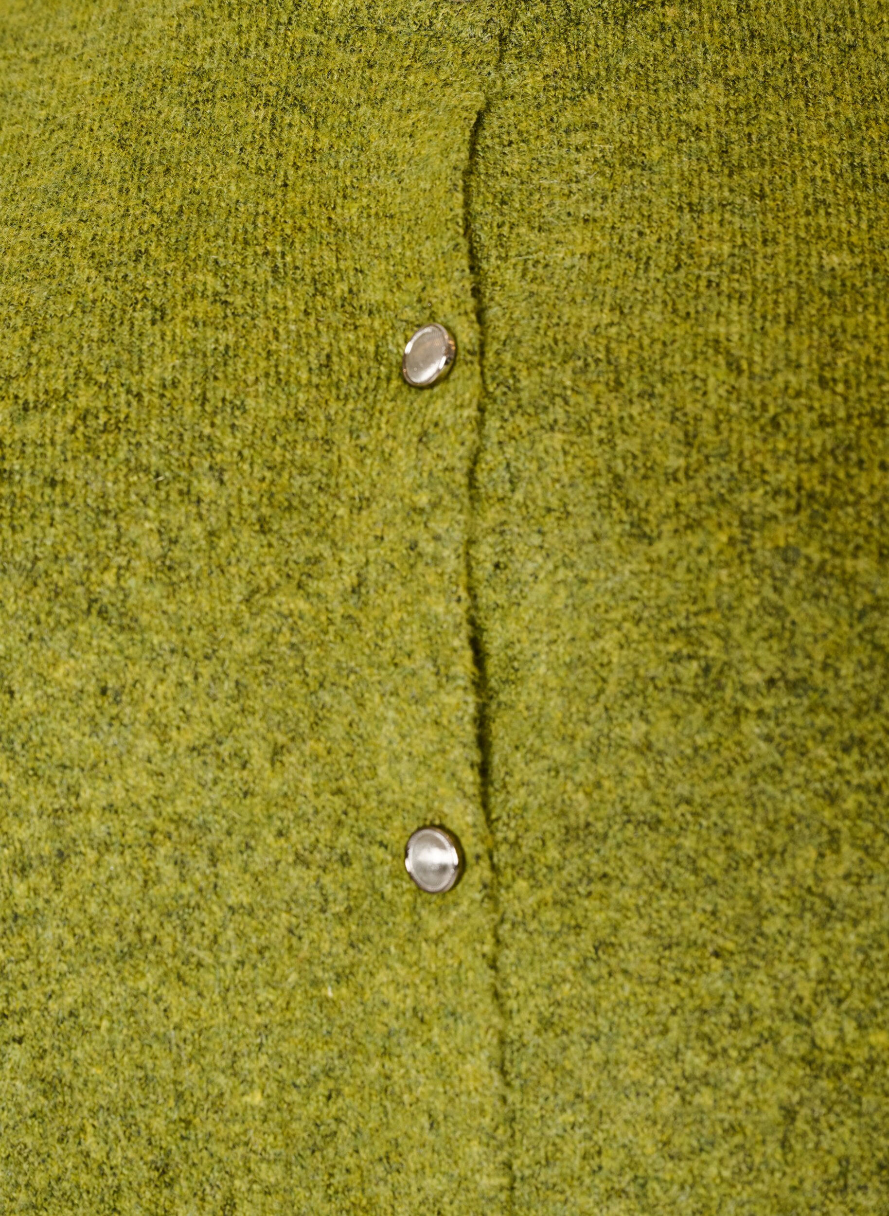 ZizziStrickjacke mit kurzen &Auml;rmeln, Gr&uuml;n, Packshot image number 2