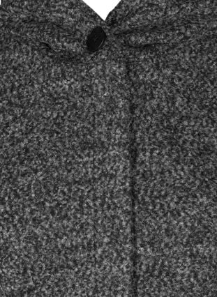 Lange Jacke mit Kapuze und Wolle, Dark G. mlg, Packshot image number 2