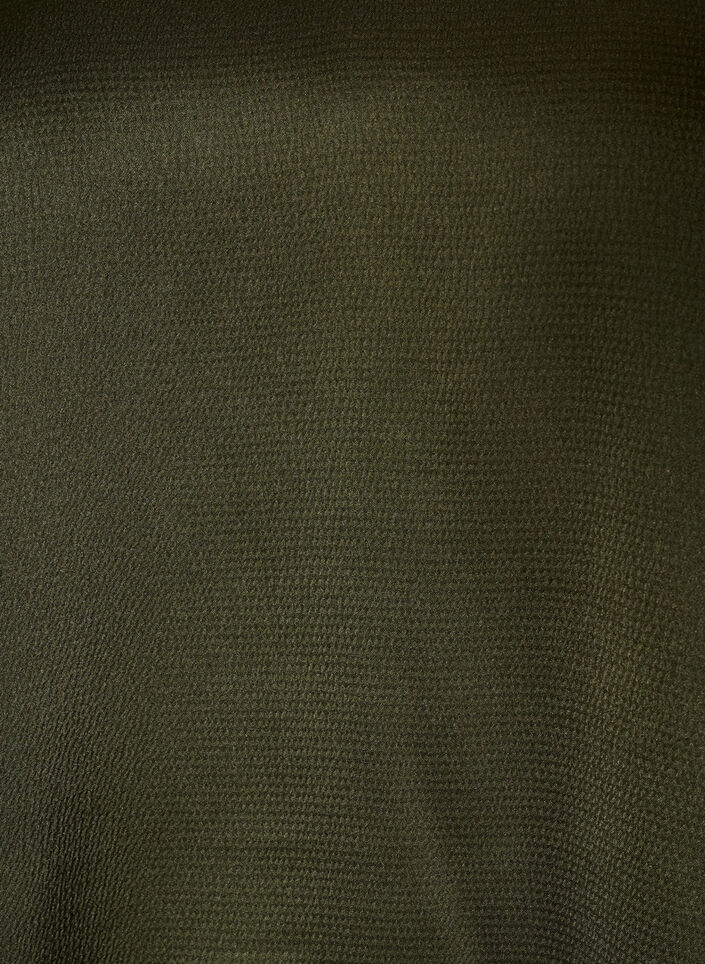 Bluse mit Hemdkragen und V-Ausschnitt, Gr&uuml;n, Packshot image number 2