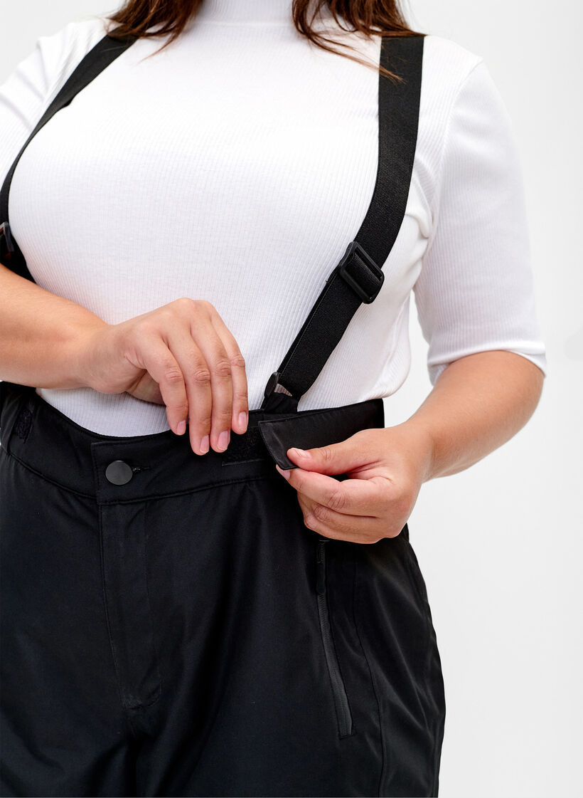 Skihose mit Hosenträgern, Black, Model image number 3