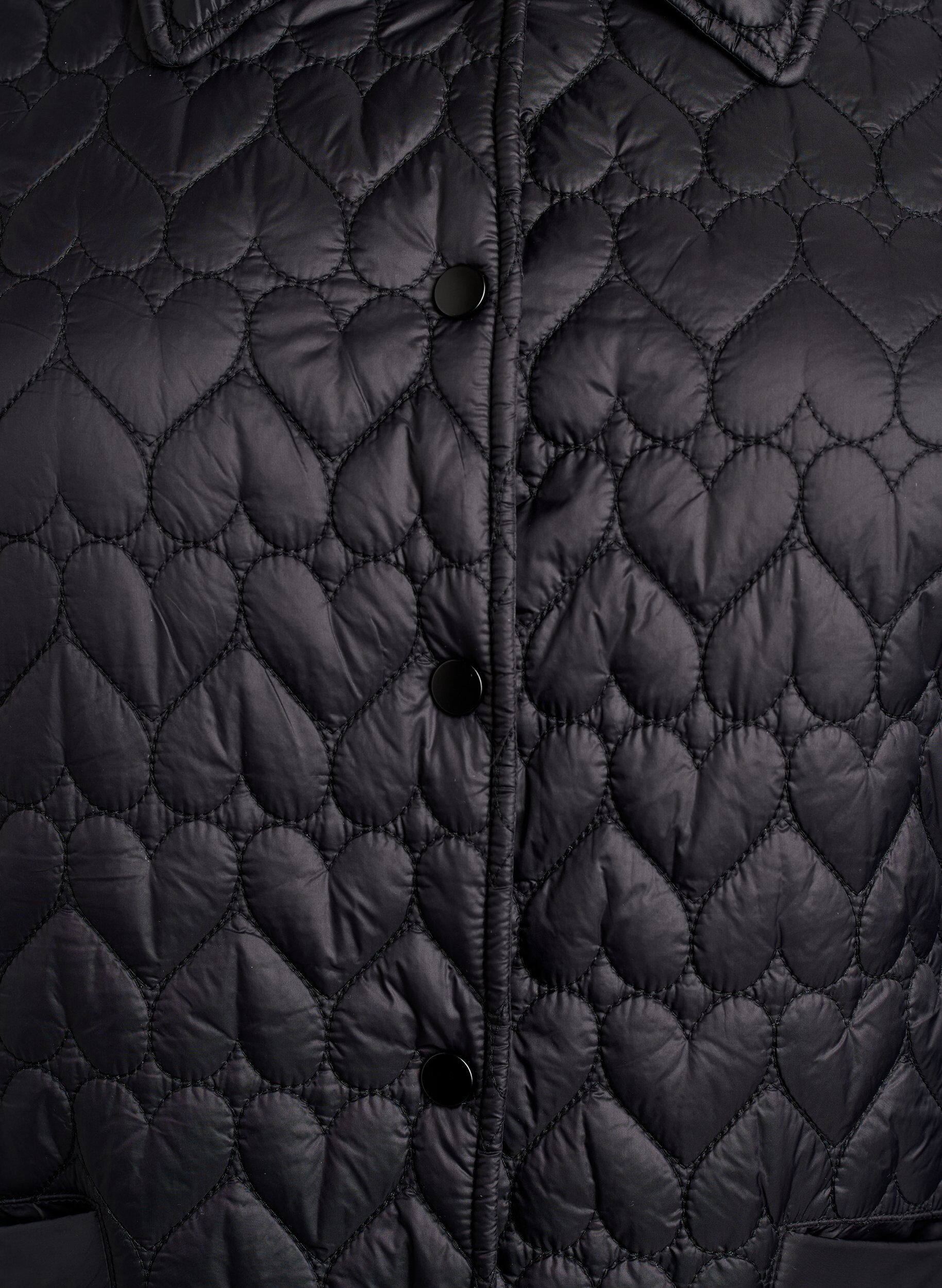 ZizziLeicht wattierte Jacke mit dekorativer Steppung, Schwarz, Packshot image number 2
