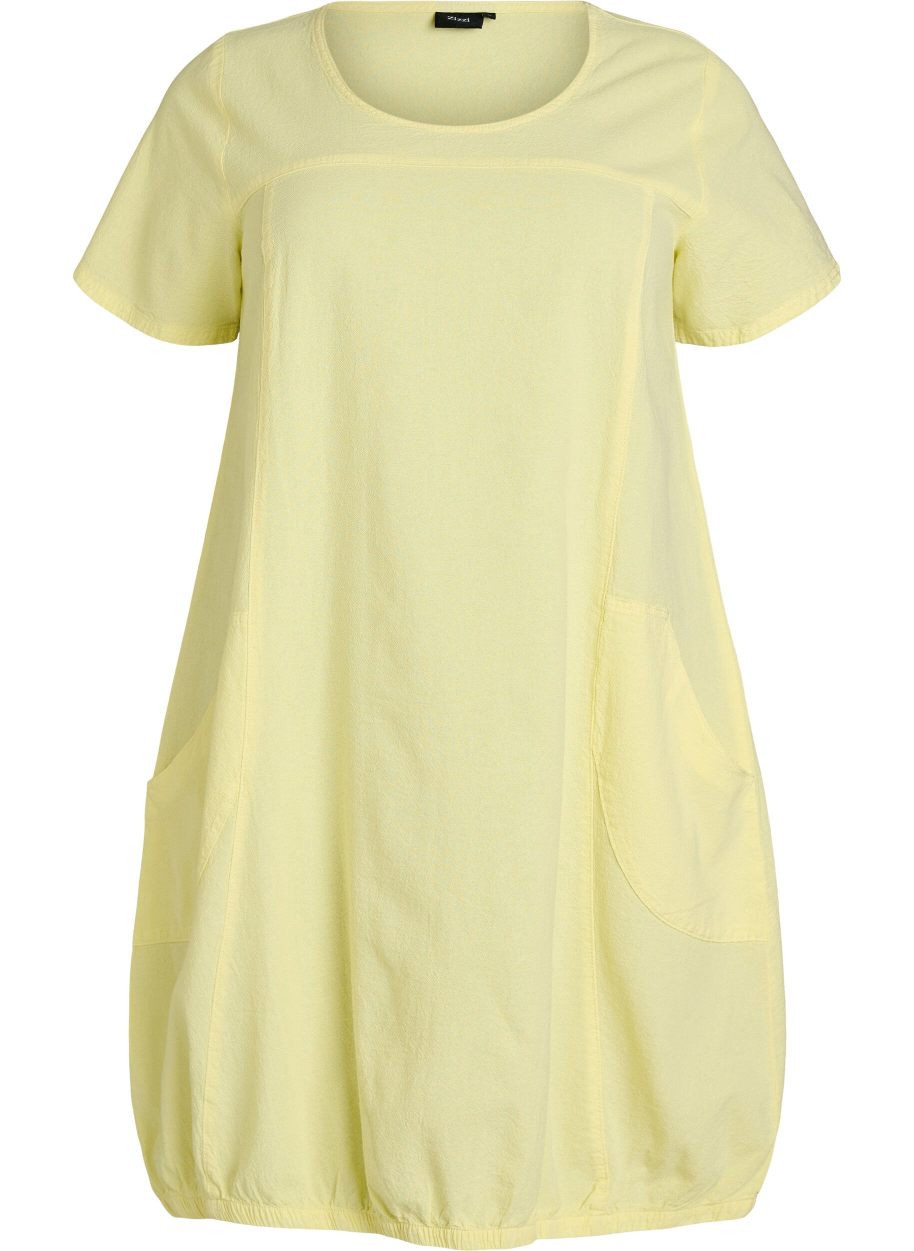 Kurzarm Kleid aus Baumwolle