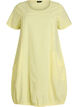 Kurzarm Kleid aus Baumwolle, Gelb, Packshot image number 0