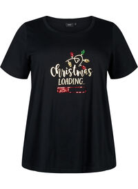 Weihnachts-T-Shirt mit Pailletten