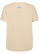 T-shirt aus Baumwolle mit Print, Beige, Packshot image number 1