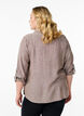 Bluse aus Leinen und Viskose mit 3/4-&Auml;rmeln, Braun, Model image number 2