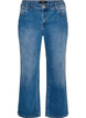 Straight Jeans mit leicht abgenutzter Optik, Blau, Packshot image number 0