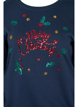 Weihnachts-Sweatshirt, Night Sky Merry, Packshot image number 2
