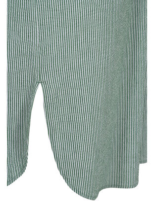 Gestreiftes Hemdkleid aus Baumwolle, Green Stripe, Packshot image number 3