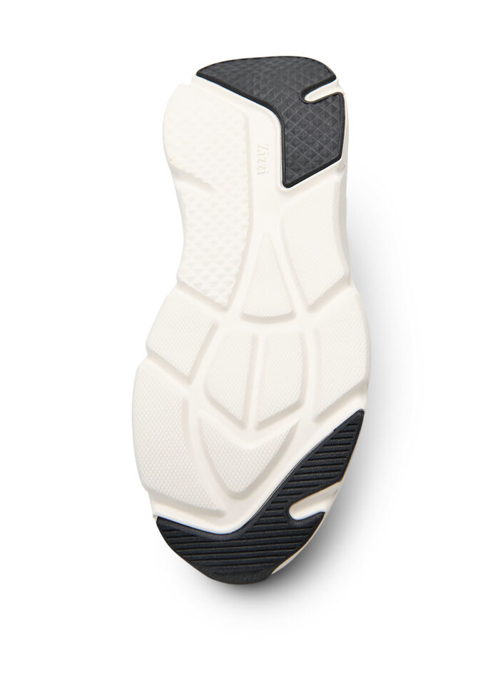 Bequeme Sneakers mit einer sto&szlig;d&auml;mpfenden Sohle, Wei&szlig;, Packshot image number 4